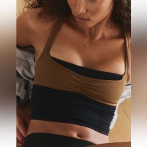 NWOT Free People M/L Black Combo Tighten Up 2 Step Cami